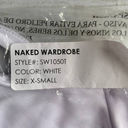 Naked Wardrobe NWT  Swim Knotted Bikini Top in White Photo 4