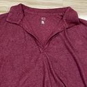 Gilly Hicks Maroon Terrycloth Polo Women’s Medium Photo 3