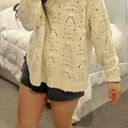 Aerie Chunky Knit Oversized Sweater Cream Photo 0