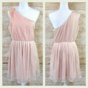 Chelsea and Violet  one shoulder dress peach Photo 1