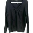 Lane Bryant  V-neck Sweater Black 18/20 Plus Size Photo 0