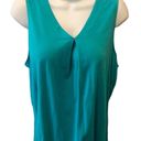 Carole Hochman  Heavenly Soft Sleepwear Cardigan & Tank Size M Teal Lounge Wear Photo 1