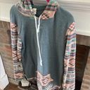 7th Ray  Plus Size XL Aztec Hooded Lightweight Sweatshirt Photo 0