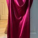 Zaful Maroon Satin Dress Photo 0