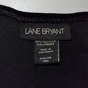 Lane Bryant  Size 26/28 Black Velvet V-Neckline Empire Waist Fit & Flare Dress Photo 4