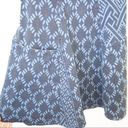 Tracy Reese Plenty by  Blue Patterned Denim Fit & Flare Dress Size 4 Photo 1