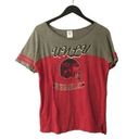 Rivalry Threads  UNLV Rebels T Shirt Scoop Neck Color Block Womens Trendy Cotton Photo 0