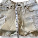 Levi's Levi’s Vintage High Waisted Light Wash Distressed Cut Off Booty Shorts | Sz 24 Photo 7