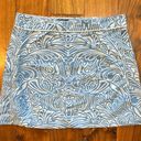 Patagonia  Button Out Boardie 100% Nylon Blue Island Mini Wrap Skirt Size 10 Photo 0