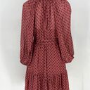 Zimmermann  Polka Dot Bow Chiffon Mini Dress in Burgundy Photo 12