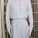 Rails Revolve  Jamine Linen Blend Mini Long Sleeve Dress Figi Stripe Size S Photo 2