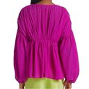 Flamingo NWOT Stine Goya Maelys Ruched Long Sleeve Blouse in  XS Photo 1