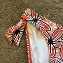 Jag jeans NEW NWT  Coral Red ? Brown Tropical Floral Y2K 00s Bikini BOTTOM Small Photo 3