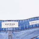 PacSun  Mom Shorts Medium Wash Blue Denim Cuffed High Waisted Jean Short Size 25 Photo 2