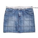 Bubblegum  USA Mini Skirt Womens 9/10 Denim Distressed Patchwork 90s Y2K VTG Photo 4