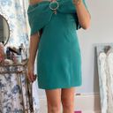 Elliatt Cocktail Dress Off The Shoulder Green Photo 1