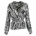 Veronica Beard NWT  Clive Blouse Black & Bone Photo 2