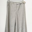 St. John  Gray Wide Leg Dress Pants With Belt 6 Photo 1