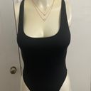 SKIMS Size Small Onyx Black Scoop Neck One Piece Swim Suit Bathingsuit Women's Photo 9