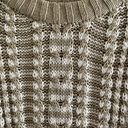 Faithfull the Brand  Teale Chunky Cable Knit Sweater in Mocha Stripe Small Photo 3