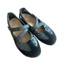 Ecco  Black Leather Shoes Size EU 37 US 6 6.5 Suede Leather Straps Comfort Womens Photo 0