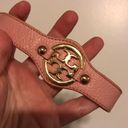 Tory Burch Vintage Y2k  Leather Style Pink Cuff Photo 0