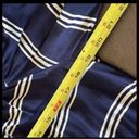 Beach Lunch Lounge Womens Size Small Navy Blue Ivory Striped Nautical Preppy Top Photo 6