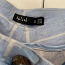 Splash  checked button front wide leg crop pants Photo 1