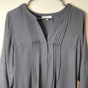 David's Bridal  DR2 Black Pleated Blouse Size S Photo 1