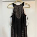 Apt. 9 NWT  black nude lined chevron sheer mesh halter sleeveless tank maxi dress Photo 10