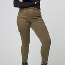 Spanx Stretch Twill Ankle Cargo Pant‎ Darken Olive Size Small Tall NWT Photo 0