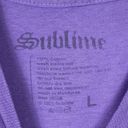 Sublime  Long Beach, CA Lilac Purple Sun Short Sleeve Graphic Tshirt Size L Photo 3