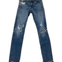 Rag and Bone  Skinny Low Rise Distressed Jeans Commodore Light Wash 26 Photo 0