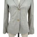 Jil Sander  Cream Greige Wool Blend Two-Button Suiting Blazer Size 34 / US 2 Photo 2