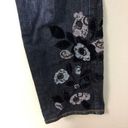 Talbots  Straight Leg Embroidred Jeans‎ Sz 4P Photo 1