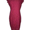 Merokeety  dress NWT Red Lace MIDI Sz M Party Summer Casual Formal Gorgeous Photo 0