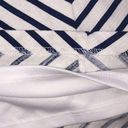 Tiana B . Size 6 blue & white sleeveless striped shift dress Photo 4