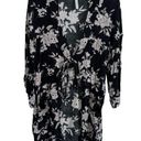 Spiritual Gangster  Kimono Floral Robe Duster Cardigan Black & White OS Photo 9