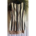 Karlie  textured dress in Shimmering Bronzy Gold, black and Cream Photo 9