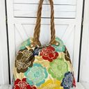 Relic  Floral Canvas Hobo Shoulder Bag Ivory Multi Photo 1