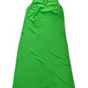 Natori Black Label Vintage Green Sleeveless V-Neck Racerback Kaftan Maxi Dress Photo 1