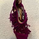 Steve Madden  Purple fringely high heels size 5.5 Photo 2