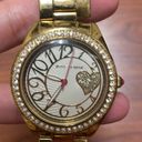 Betsey Johnson Gold Tone Heart Watch Photo 4