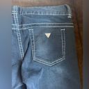 Guess Los Angeles Wide Leg  Dark Low Waist Blue Jeans Sz 29 Photo 6