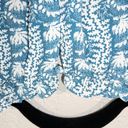Hill House NWT  Blue Linear Floral Poly Crepe The Millie Top Size XL Photo 7