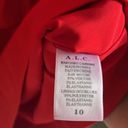 ALC Frank ALC Clarence Ruffled Front Dress Red Photo 10