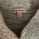 Juicy Couture  Rhinestone gray mock neck sweater Photo 2