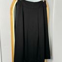 J. McLaughlin black pleated midi skirt with pockets Photo 0