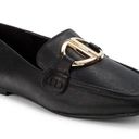 DKNY  Black Faux Leather Fern Loafers in Size 6.5 Photo 1