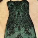 Scala Green And Black Beaded Dress Photo 0